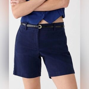NWT J. Crew  - 7 Inch Stretch Chino Short Navy size 4